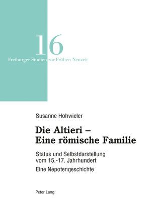 cover image of Die Altieri  Eine römische Familie